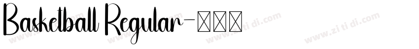 Basketball Regular字体转换